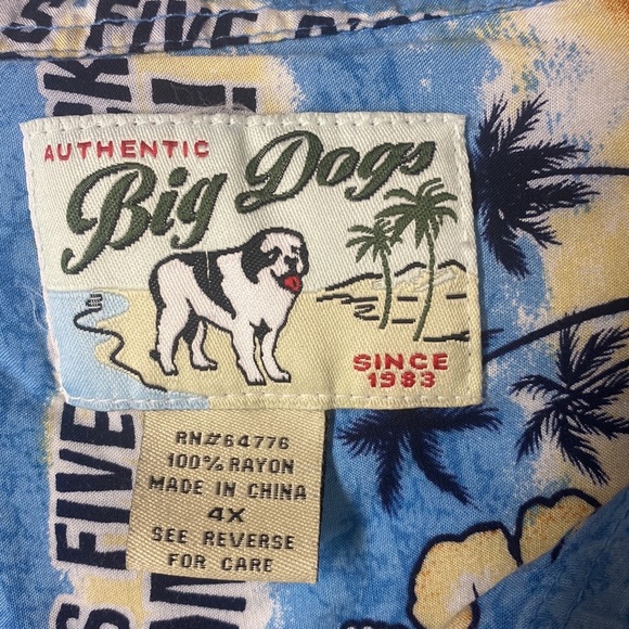 Big Dogs Shirts Big Dogs 4x Rayon 50 Oclock Somewhere Hawaiian